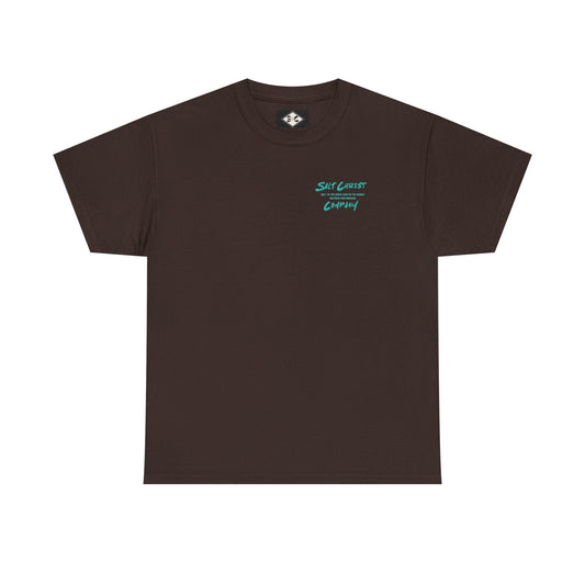 Surf Teal Script Tee