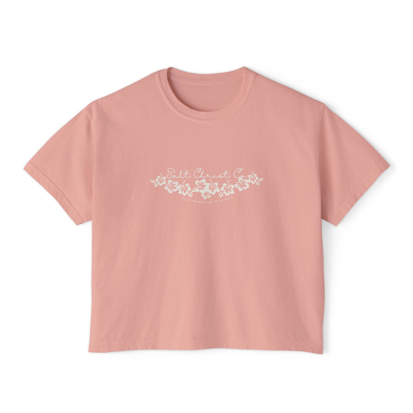Women's Boxy Hibiscus Tee