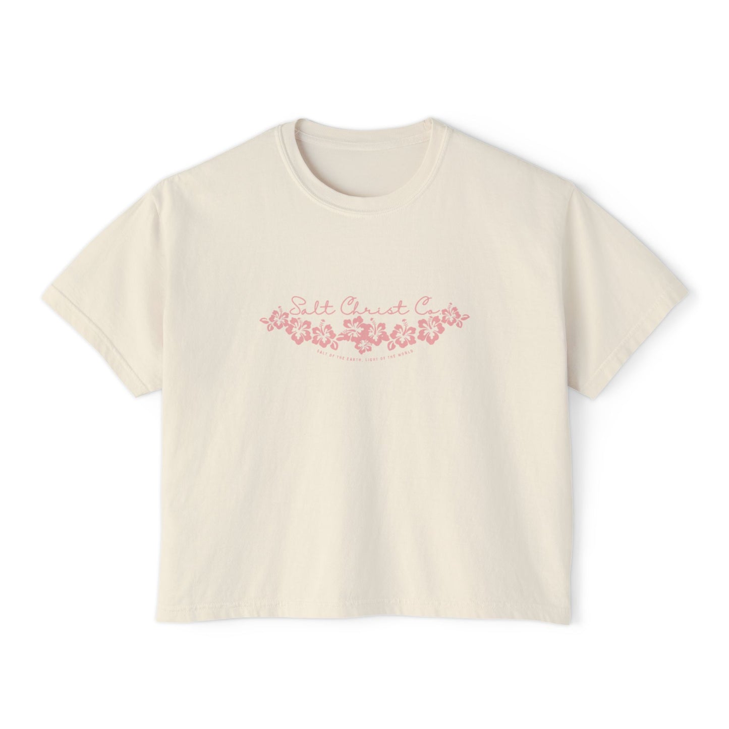 Women's Boxy Hibiscus Tee