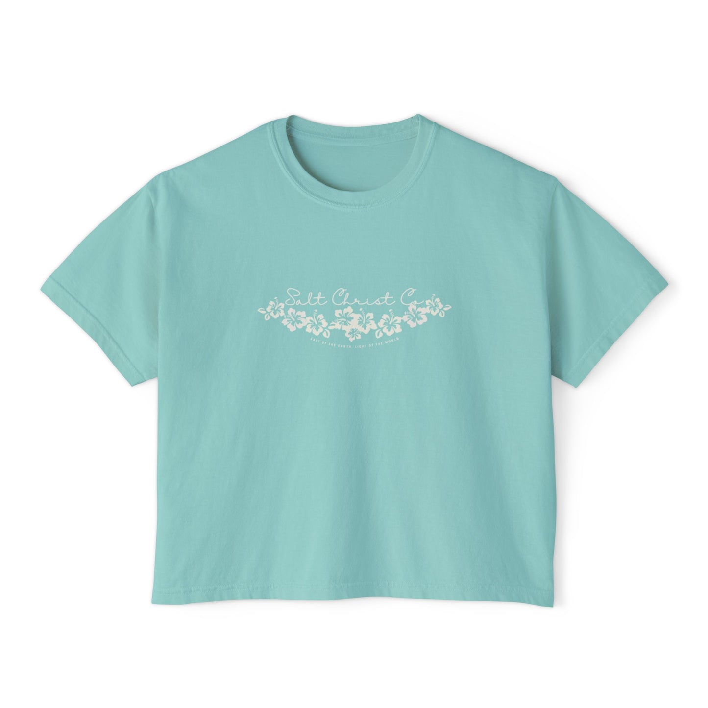 Women's Boxy Hibiscus Tee