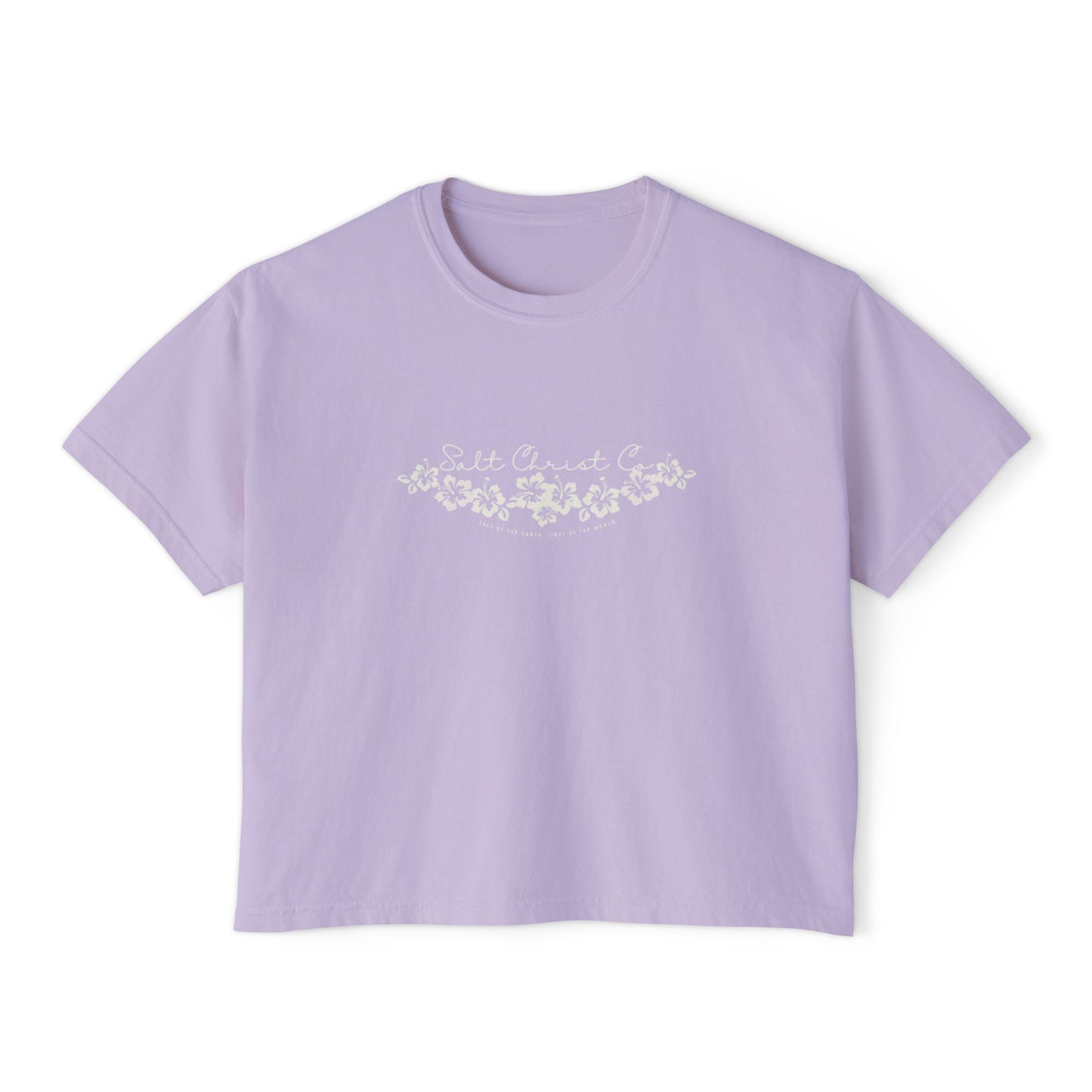 Women's Boxy Hibiscus Tee