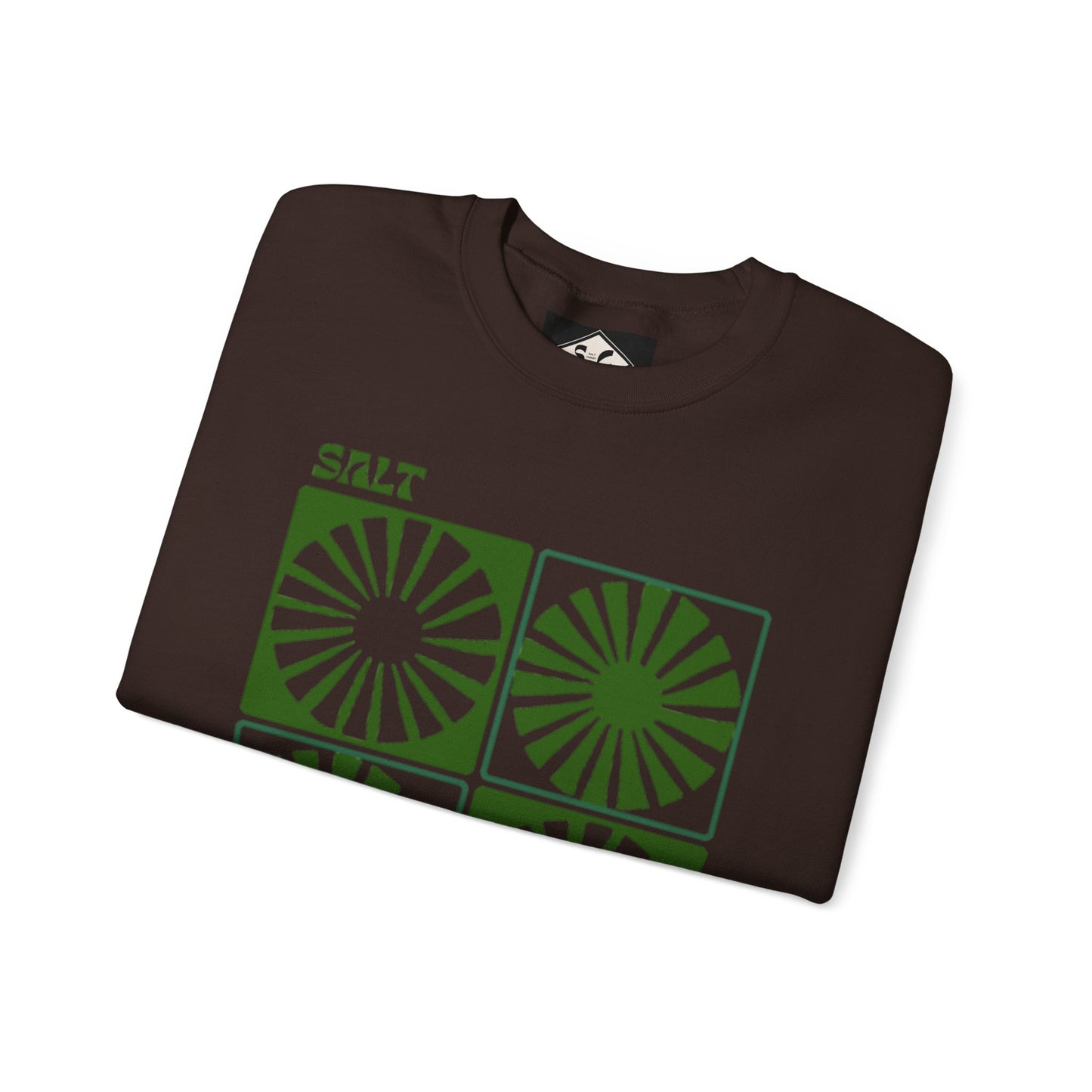 Retro Green Sun Crewneck